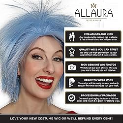 ALLAURA – Blue Thing Wig – Crazy Spiky Anime