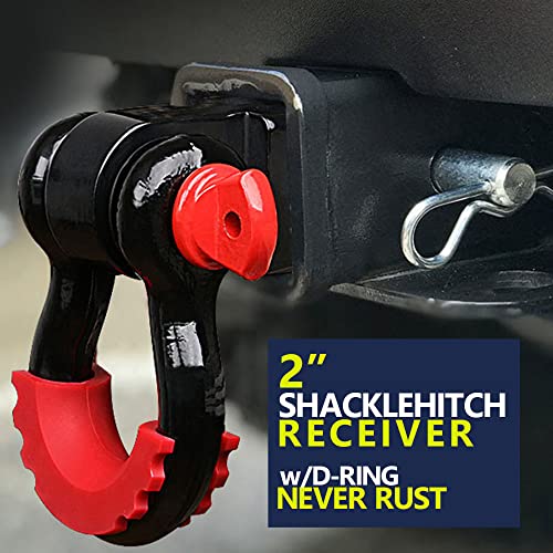 Shackle Hitch Receiver 2 inch, 41918 Lbs Break Strength Never Rust