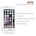 iPhone 6S Plus Screen Protector / 6 Plus - JOTO Full Screen Tempered Glass Screen Protector Film, Edge to Edge Screen Film Guard Saver for Apple iPhone 6S Plus / 6 Plus 5.5-Inch (1 Pack, Clear/White)