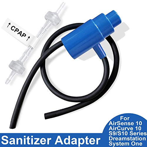 Medihealer Sanitizer Adapter-Tubing Adapter for S9/S10 Series,for AirSense 10 & AirCurve 10 Series,for Dreamstation & System One Series Machines,Compatible with SC1200 Cleaner & Cartridge Filter Kit