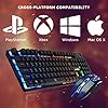 Combrite-Raptor-Gaming-Keyboard-And-Mouse-Set-With-Large-Mouse-Pad-Rainbow-LED-USB-Wired-Desktop-Combo-English-UK-Layout Combrite Raptor Gaming Keyboard And Mouse Set With Large Mouse Pad, Rainbow LED, USB Wired Desktop Combo, UK Layout, For…