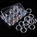eBoot 12 Colors Nail Art Decorations Nail Stone Rhinestones with 12 Pack Small Container Pots, 6000 Pieces