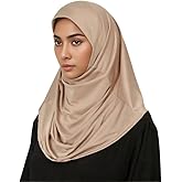 LMVERNA Ready To Wear Hijab for Women Muslim Instant Turban Soft Scarf for Prayer Long Hijabs