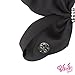 JoJo Siwa Signature Collection Black Hair Bow and Studded Silver Bow Pendant Necklace Gift Set (See More Designs and Colors)