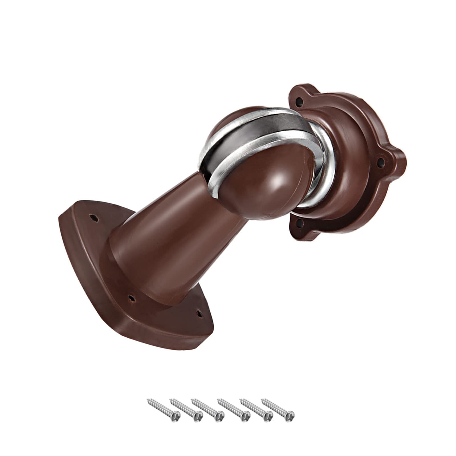 METALLIXITY Magnetic Door Stop (3.07" x 2.03") 1pcs, Plastic Door Magnetic Catch with Screws - for Home Hotel, Furniture Decoration, Brown