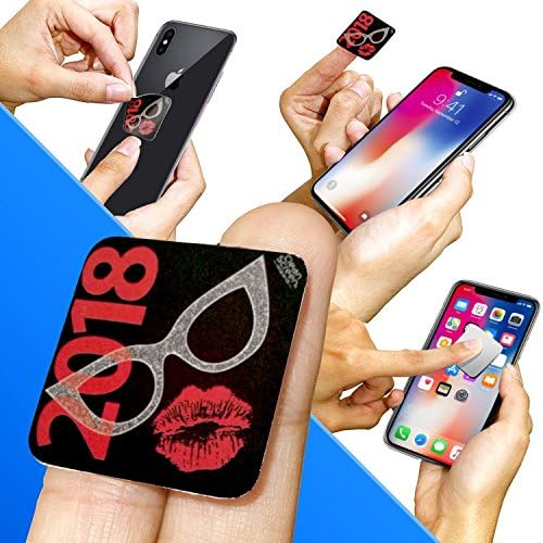 Clean Screen Wizard Microfiber Screen Cleaner Sticker for Laptops /Portable Electronics Devices Sticky Screen Cleaning Pad for Outdoors- Red Lips for her Gadgets