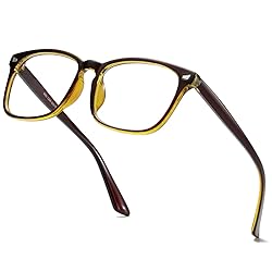 aisswzber Unisex Stylish Square Non-Prescription