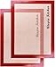 Silicon Mat for Baking and Cooking (2 Pack, Red)