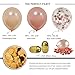 K KUMEED Rose Gold Confetti Balloons, Champagne Rose Gold Latex Balloons for Birthday, Weddings,Bridal Shower, Baby Shower, Bachelorette Party Decorations 30pcs,12 Inch