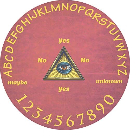 Legacystraps Pendulum Board – 5” Dowsing Divination Metaphysical Message Board “All Seeing Eye(Red)