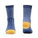 YAMAZI kid's Cotton Athletic Socks Warm Cozy Knit Casual Crew Socks For Boys 5 Pairs Pack