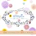 Kesaplan Crystals Bracelet for Women Girls Heart Bead Stretch Bracelets Made with Austria Crystals, Jewelry Christmas Gift for Her, 7”+2” Length