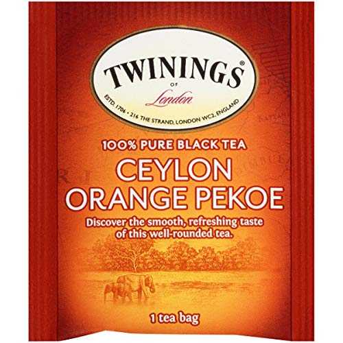 Twinings Ceylon Orange Pekoe Individually Wrapped Tea Bags, 20 Count