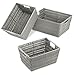 Whitmor RATTIQUE Storage Baskets S/3, Taupe
