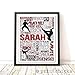 Karate Typography Personalized Print - PrintChicks Taekwondo Wall Art Decor Poster
