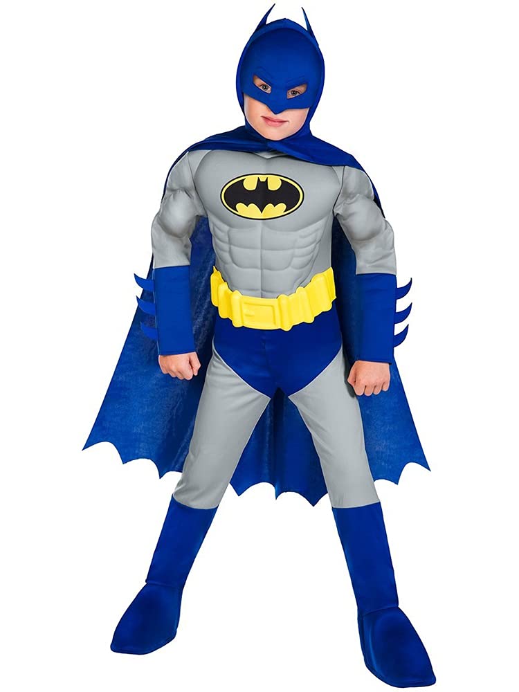 amscan 9908383 Official Warner Bros Brave And Bold Batman Fancy Dress Costume Age 6-8 Years