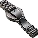 Wooden Watches, Ebony Wood Watch Mens Analog Quartz Lightweight Wooden Wrist Watch with Luminous Pointers