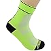 Gosuban Low Cut Compression Sock for Women and Men Plantar Fasciitis Sock Heel Ankle & Arch Support(Fluorescent Green,Medium)
