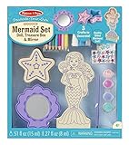 Melissa & Doug Decorate-Your-Own Wooden Mermaid Doll Craft Kit