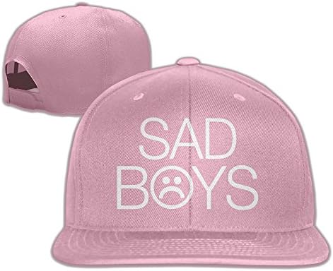 WilliamKL Sad Boys Flat Bill Snapback Adjustable Sports Cap Pink