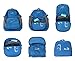 Outlander Packable Lightweight Travel Hiking Backpack Daypack (New Dark Blue)