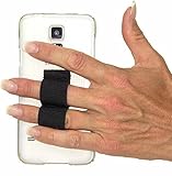 LAZY-HANDS 2-Loop Phone Grip - FITS Most - Black