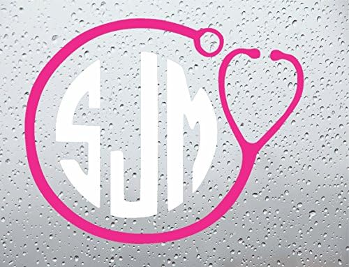 Amazon Com Stebears Decals Medical Monogram Car Decal Sticker 6