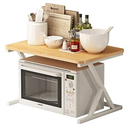 LAOSUNJIA Horno de microondas Estante Acero al Carbono De pie El ...