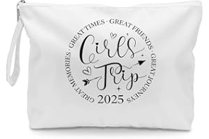 Fokongna Girls Trip Gifts Wet Bag Wet Dry Bag Beach Bag Favors for Swimsuit Toiletry Bag Travel Essentials For Women, Beach Travel Gym Wet Dry Bag for Swimsuit Dirty Diaper Bag. White