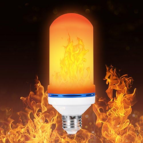 E26 LED Flame Light Bulb | 105pcs 2835 LED Beads, Realistic Nature Flickering Flaming Effect, Simulated Decoratives lights, Vintage Flaming Light Bulbs for Antique Hurricane Lantern