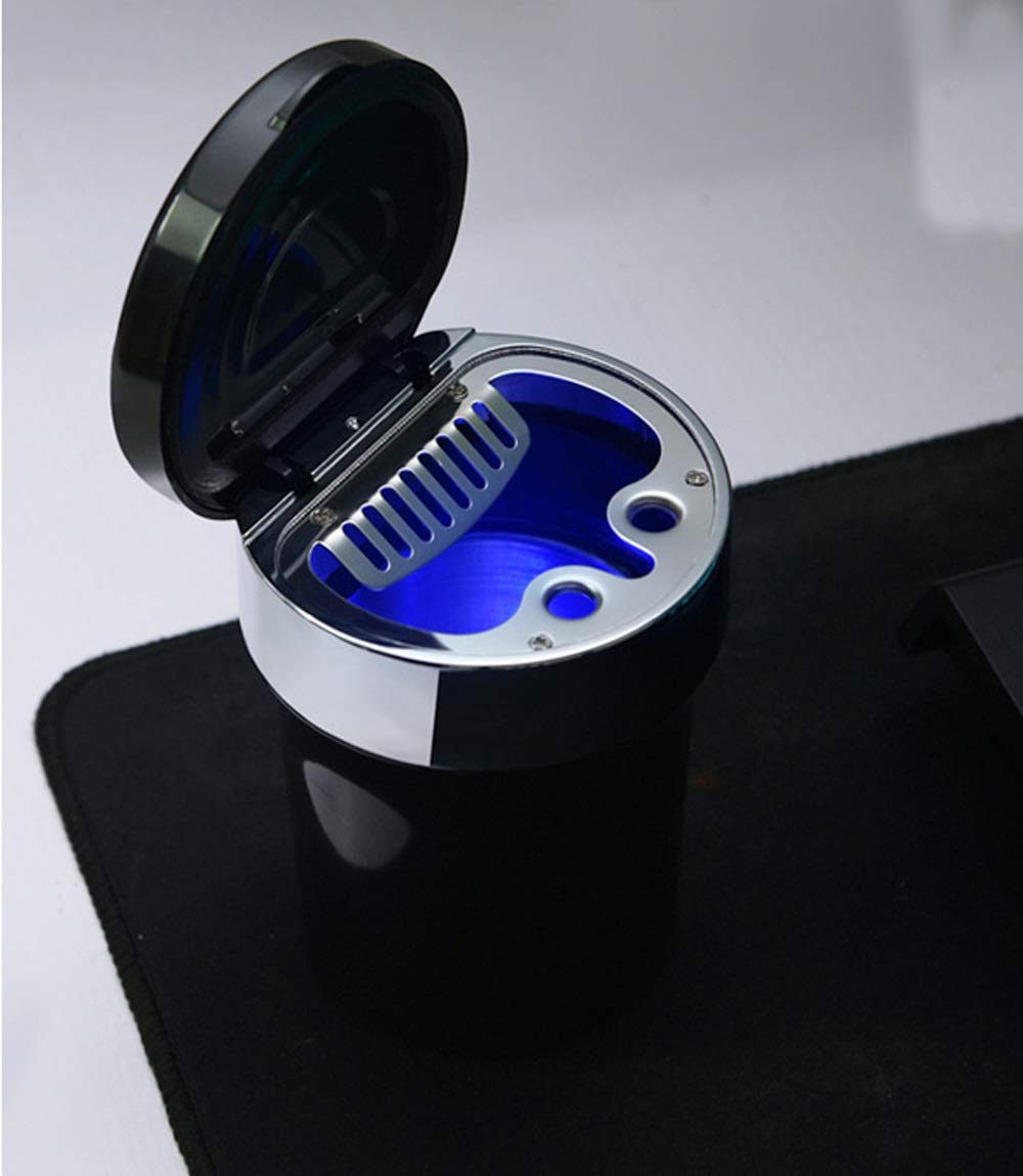Color Silver SCM Stainless Steel Car Ashtray Creative MultiFunction