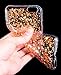 iphone 6s case, FLYEE Luxury Shiny Sparkling -Clear Transparent Soft TPU Silicone Bumper for iphone 6/6s cell phone cover 4.7 inch-Bling Rose gold