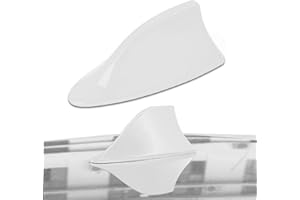 ASUBHA Car Shark Fin Antenna Cover, Roof Aerial Base AM/FM Radio Signal for Car SUV Truck, Vehicle Shark Fin Shape Cover with Adhesive Tape, Car Accessories Antenna Replacement Fits Most Cars