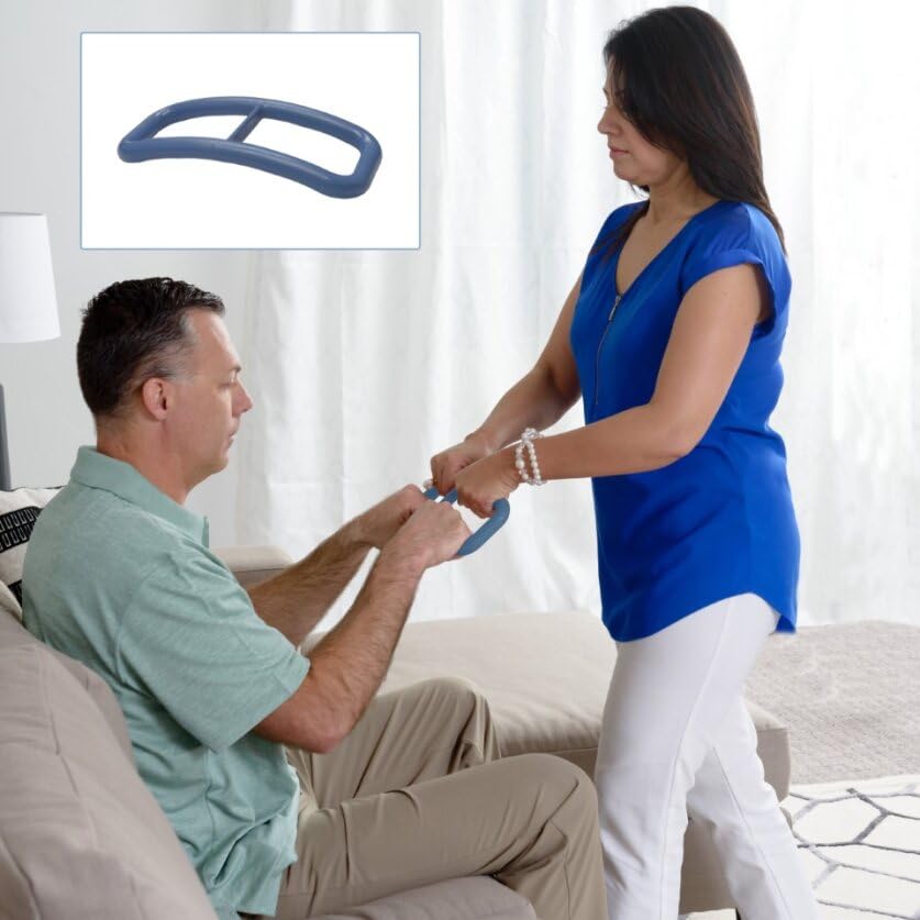 Able Life Universal Standing Handle, Lift Aid for Senior, Elderly, Bariatric, or Handicap Patient, Assists Caregiver or Nurse, Replaces Gait Belt, Blue (Eligible for VAT Relief in the UK)