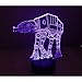 Padaday transpoting 3D Star Wars at-at Walker Transport Bedroom Children Room Decorative Night Multi 7 Color Change USB Touch Button LED Desk Table Light lamp