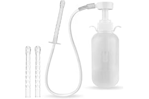 Douche Bottle, Vagina Cleaner 300ml Portable Vaginal Douche for Women Safe & Reusable Anal Cleaner with 3 Nozzle Practical Va