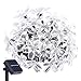 Solar String Lights Outdoor, Oak Leaf 20 feet 30 LEDs IP44 Waterproof Crystal Flower LED String Lights for Patio,Garden,Tree Decor,Warm White