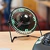 RED5 Desktop LED Clock Fan