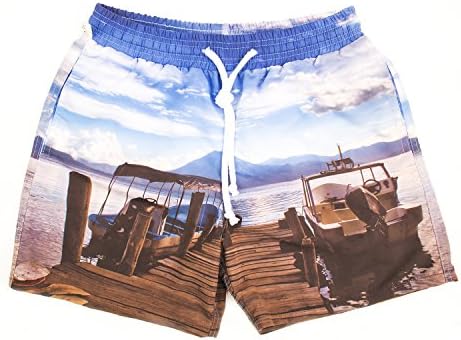 Mucha Swim (Medium, Blue, white, brown)