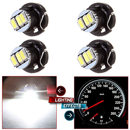 image for CCIYU 4 Pack White T4/T4.2 Neo Wedge 3-3014SMD HVAC Climate Control LE