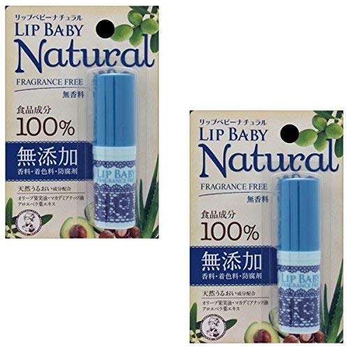 【まとめ買い】メンソレータム リップベビーナチュラル 無香料 4g【×2個】商品画像