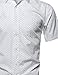 Youstar Men's Classic Patterned Short Sleeve Button Down Shirt