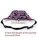 TOP-UP Fanny Pack with Two Zip Compartments, Secret Pocket and Adjustable Strap for Festivals, Travelling, Hiking, Running, Cycling and More
