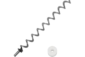 PHYESUVIN 23" Auger Shaft Screw and Auger Motor Bushing for Pit Boss and Traeger Pellet Grill, Auger Replacement for Pitboss 1000 & 1100 Series and for Traeger Pro34, Eastwood 34, Texa Elite 34 Series Grill