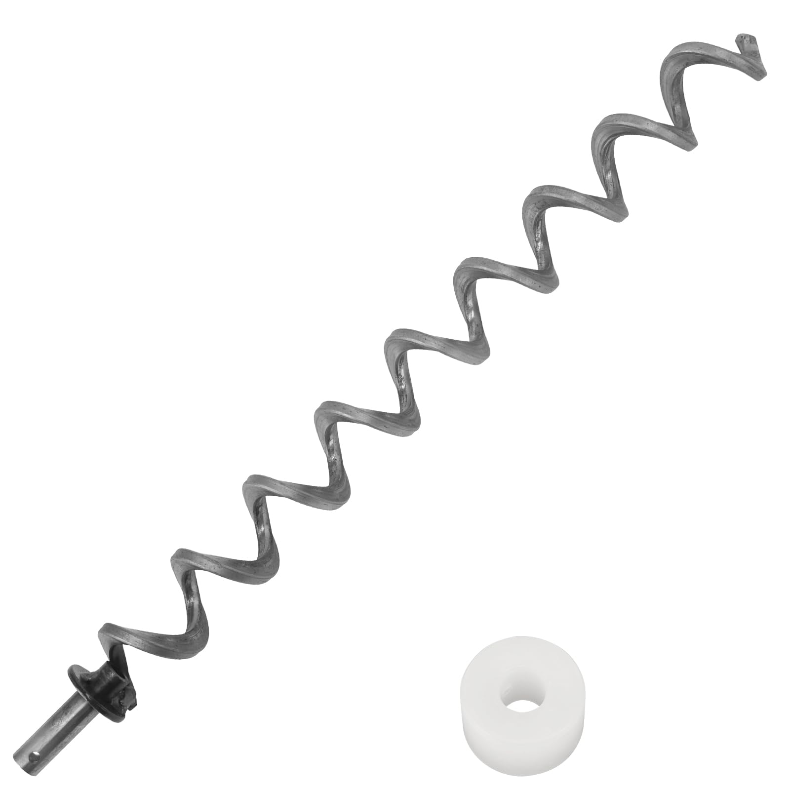 Photo 1 of 23" Auger Shaft Screw and Auger Motor Bushing for Pit Boss and Traeger Pellet Grill, Auger Replacement for Pitboss 1000 & 1100 Series and for Traeger Pro34, Eastwood 34, Texa Elite 34 Series Grill