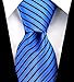 Scott Allan Collection Dark Royal Blue Necktie - Woven Ties for Men - Blue and Black Wedding Tie for Groomsmen