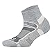 Balega Ultralight Lightweight Performance Quarter Athletic Running Socks for Men and Women (1 Pair) Grey/White, Large