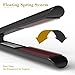 Professional Hair Straightener,2 In 1 Tourmaline Ceramic Flat Iron For Hair Styling With Rotating Adjustable Salon Temperature 250°F-450°F,100-240V for Worldwide Use,1 Inch,Black