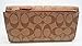 Coach Signature PVC Coated Canvas Checkbook Wallet, F52681 IMBDX