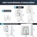 KOUSI Portable Clothes Closet Clothing Storage Plastic Dresser Shelves Armoire Wardrobe Moving Boxes Rack Bins Shelf Closet for Bedroom Organizers and Storage, White, 10 Cubes 2 Hanging Sections